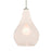 Besa Lighting Leon 1 Light Cord Pendant, Satin Nickel/White - 1JT-LEONMW-SN