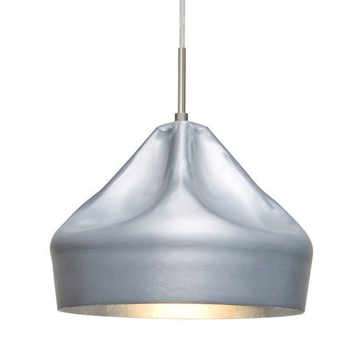 Besa Lighting Lotus 1 Light LED Cord Pendant, NickelSilver - 1JT-LOTUS-LED-SN