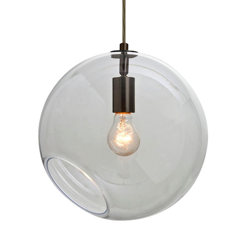 Besa Lighting Maestro 12 1 Light Pendant, Bronze/Clear