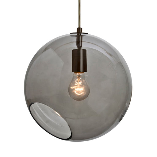 Besa Lighting Maestro 12 1 Light Pendant, Bronze/Gray - 1JT-MAESTRO12SM-BR