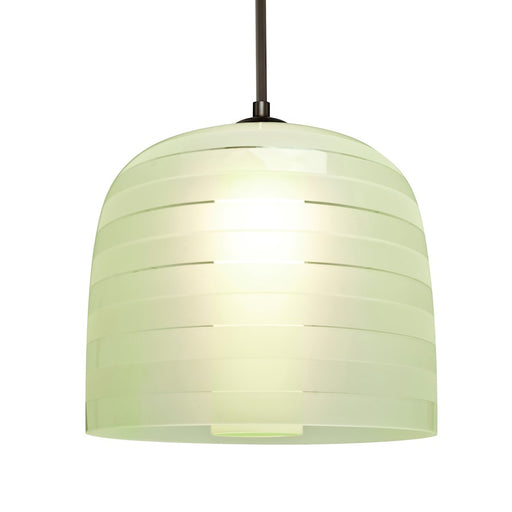 Besa Lighting Mitzi 10 1 Light Cord Pendant, Bronze/Green - 1JT-MITZI10CR-BR