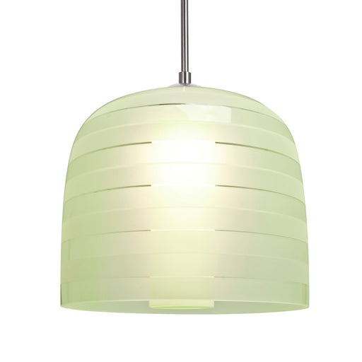 Besa Lighting Mitzi 10 1 Light Cord Pendant, NickelGreen - 1JT-MITZI10CR-SN