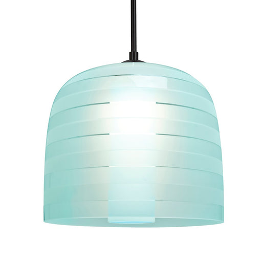 Besa Lighting Mitzi 10 1 Light Cord Pendant, Black/Blue - 1JT-MITZI10CY-BK