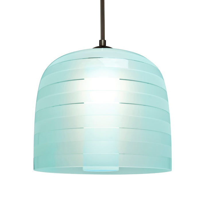 Besa Lighting Mitzi 10 1 Light Cord Pendant, Bronze/Blue - 1JT-MITZI10CY-BR