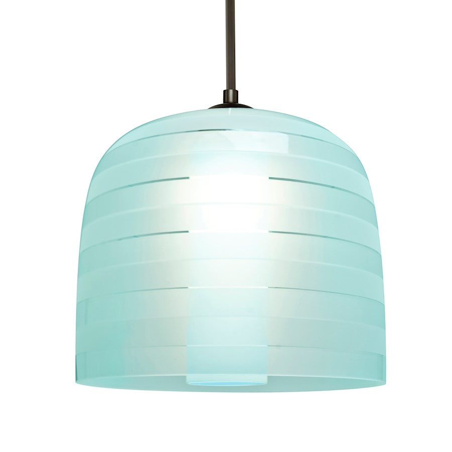 Besa Lighting Mitzi 10 1 Light Cord Pendant, Bronze/Blue - 1JT-MITZI10CY-BR