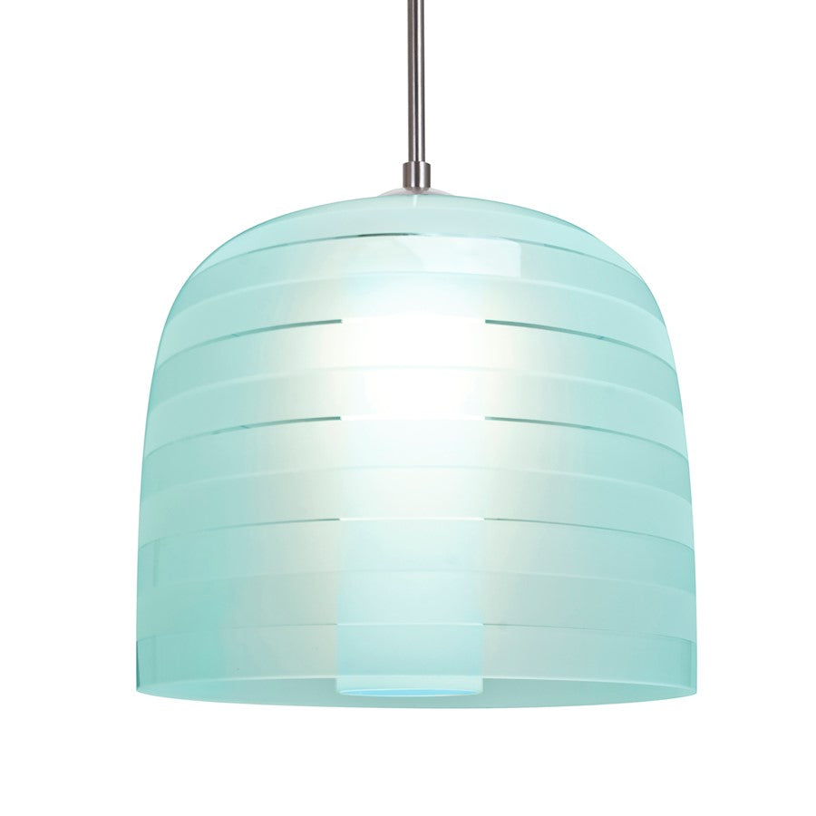 Besa Lighting Mitzi 10 1 Light Cord Pendant, NickelBlue - 1JT-MITZI10CY-SN