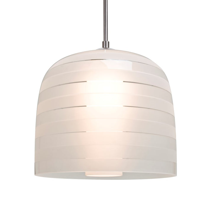 Besa Lighting Mitzi 10 1LT LED Cord Pendant, Nickel/White - 1JT-MITZI10FR-LED-SN