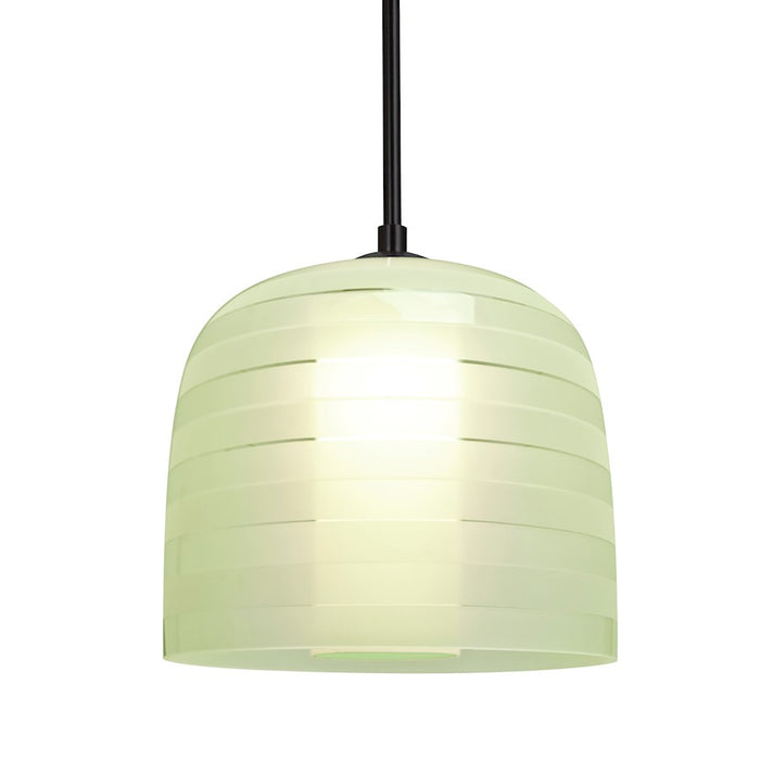 Besa Lighting Mitzi 7 1 Light Cord Pendant, Black/Green - 1JT-MITZI7CR-BK