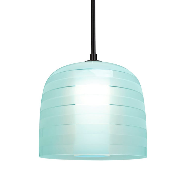 Besa Lighting Mitzi 7 1 Light Cord Pendant, Black/Blue - 1JT-MITZI7CY-BK