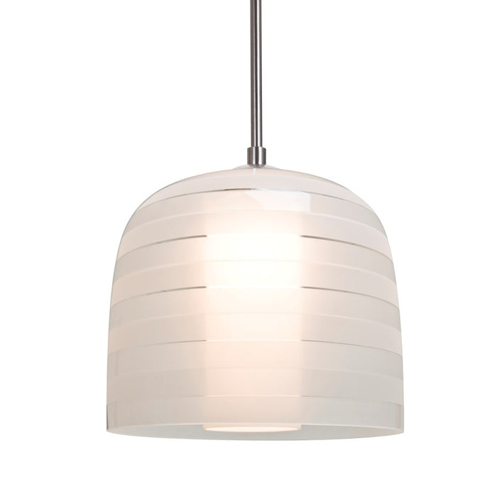 Besa Lighting Mitzi 7 1LT LED Cord Pendant, Nickel/White - 1JT-MITZI7FR-LED-SN