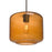 Besa Lighting Niles 10 1LT Cord Pendant, Amber/Bronze/Beige - 1JT-NILES10AM-BR