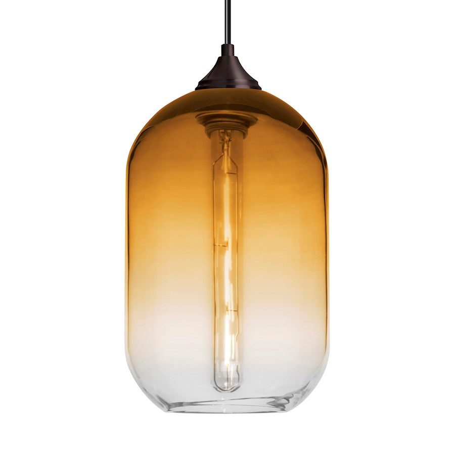 Besa Lighting Omega 12 1LT LED Cord Pendant, BZ/Beige - 1JT-OMEGA12AM-EDIL-BR