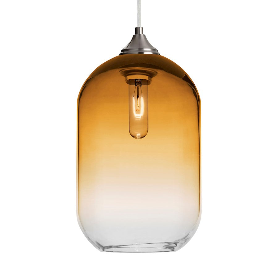 Besa Lighting Omega 12 1 Light Cord Pendant, NickelBeige - 1JT-OMEGA12AM-SN