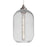 Besa Lighting Omega 12 1LT LED Cord Pendant, NK/Clear - 1JT-OMEGA12CL-EDIL-SN