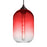 Besa Lighting Omega 12 1LT LED Cord Pendant, Bronze/Red - 1JT-OMEGA12RD-EDIL-BR