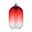 Besa Lighting Omega 12 1LT LED Cord Pendant, NickelRed - 1JT-OMEGA12RD-EDIL-SN