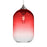 Besa Lighting Omega 12 1 Light Cord Pendant, Satin Nickel/Red - 1JT-OMEGA12RD-SN