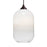 Besa Lighting Omega 12 1 Light Cord Pendant, Bronze/White - 1JT-OMEGA12WH-BR