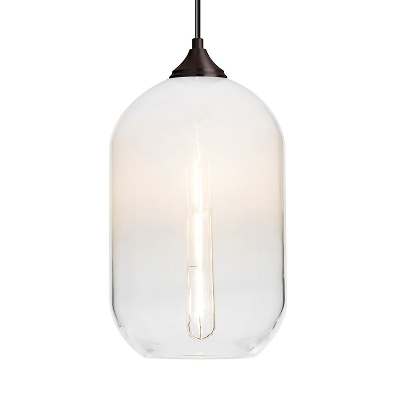 Besa Lighting Omega 12 1LT LED Cord Pendant, Bronze/White