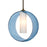 Besa Lighting Plato 1 Light Cord Pendant, Bronze/Blue - 1JT-PLATOBL-BR