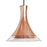 Besa Lighting Rio 1 Light Cord Pendant, Black/Copper - 1JT-RIOCF-BK