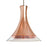 Besa Lighting Rio 1 Light LED Cord Pendant, Bronze/Copper - 1JT-RIOCF-LED-BR