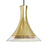 Besa Lighting Rio 1 Light Cord Pendant, Black/Gold - 1JT-RIOGF-BK