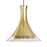 Besa Lighting Rio 1 Light LED Cord Pendant, Bronze/Gold - 1JT-RIOGF-LED-BR