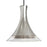 Besa Lighting Rio 1 Light Cord Pendant, Black/Silver - 1JT-RIOSF-BK