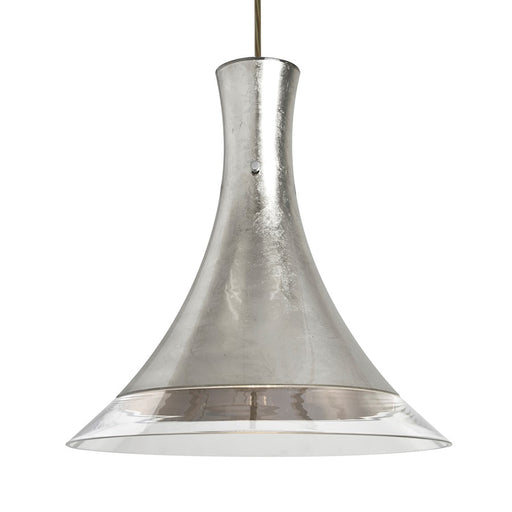 Besa Lighting Rio 1 Light Cord Pendant, Bronze/Silver - 1JT-RIOSF-BR