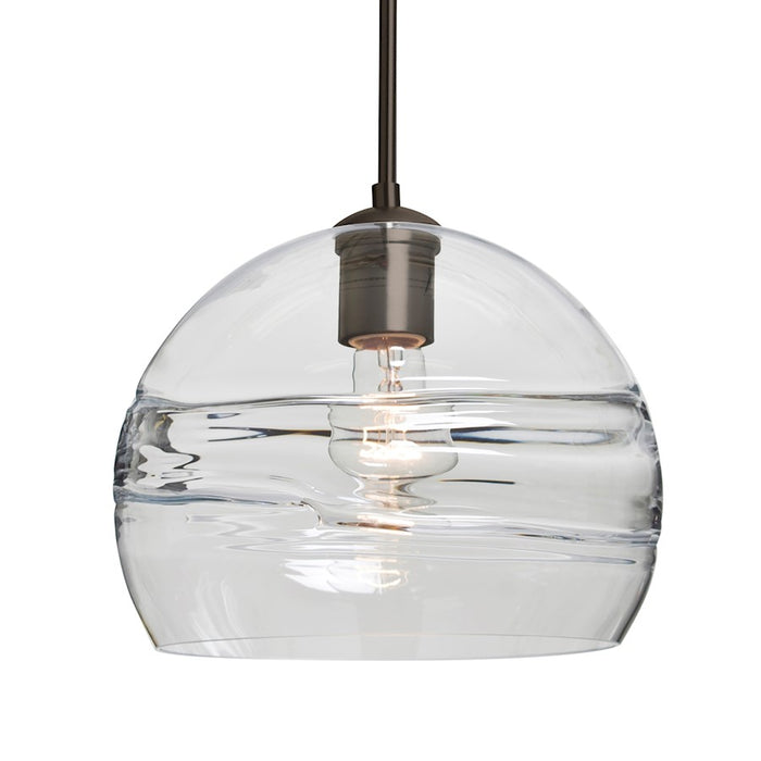 Besa Lighting Spirit 10 1 Light Cord Pendant, Bronze/Clear - 1JT-SPIR10CL-BR