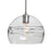 Besa Lighting Spirit 10 1 Light Cord Pendant, NickelClear - 1JT-SPIR10CL-SN