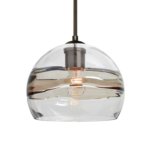 Besa Lighting Spirit 8 1 Light Cord Pendant, Bronze/Clear/Smoke - 1JT-SPIR8SC-BR