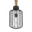 Besa Lighting Sultana 1 Light Cylinder Pendant, Black - 1JT-SULTANA-C-BK