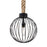 Besa Lighting Sultana 1 Light Globe Pendant, Black - 1JT-SULTANA-G-BK