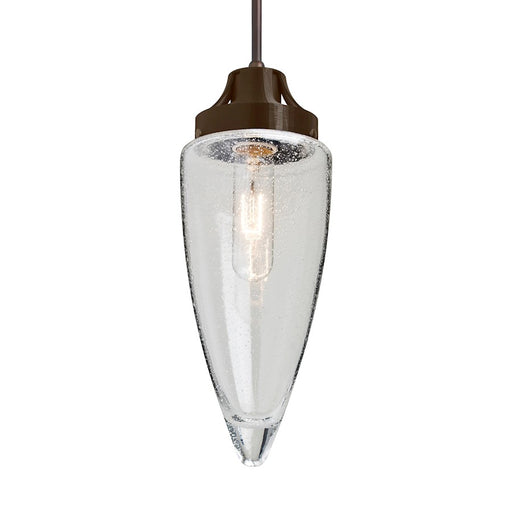 Besa Lighting Sulu 1 Light Pendant, Bronze/Clear - 1JT-SULUCL-BR