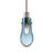 Besa Lighting Wish 1LT LED Cord Pendant, Satin Nickel/Blue - 1JT-WISHBL-EDIL-SN