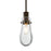 Besa Lighting Wish 1 Light Cord Pendant, Bronze/Clear - 1JT-WISHCL-BR