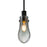 Besa Lighting Wish 1 Light Cord Pendant, Black/Gray - 1JT-WISHSM-BK