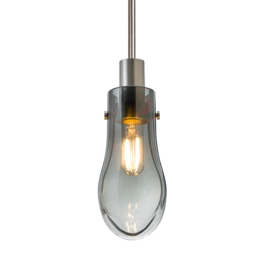 Besa Lighting Wish 1LT LED Cord Pendant, Satin Nickel/Gray - 1JT-WISHSM-EDIL-SN