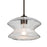 Besa Lighting Zen 1 Light Cord Pendant, Bronze/Clear - 1JT-ZENCL-BR