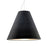 Besa Lighting Dylan 1 Light LED Pendant, Satin Nickel/Black - 1KX-DYLANBK-LED-SN