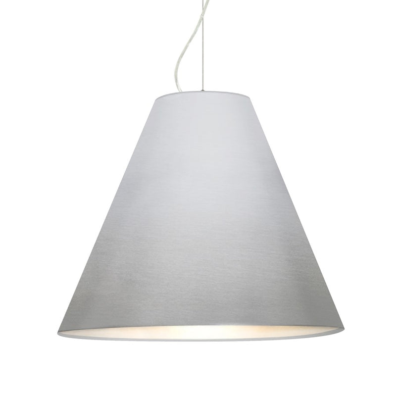 Besa Lighting Dylan 20in 1-Light LED Pendant | Industrial Satin Nickel Metal Shade | Kitchen Island & Dining Room | Model 1KX-DYLANSL-LED-SN
