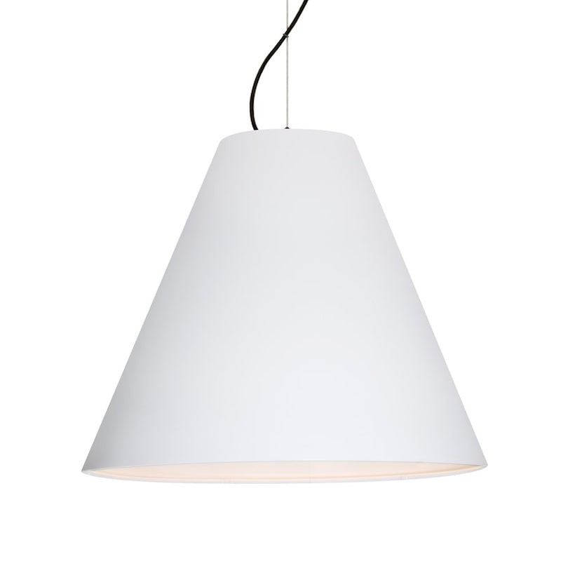 Besa Lighting Dylan 20in 1-Light LED Pendant | Industrial Black and White Metal | Kitchen Island & Dining Room | Model 1KX-DYLANWH-LED-BK