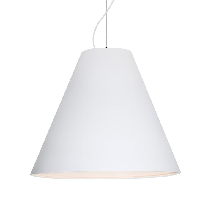 Besa Lighting Dylan 1 Light LED Pendant, White/White - 1KX-DYLANWH-LED-WH