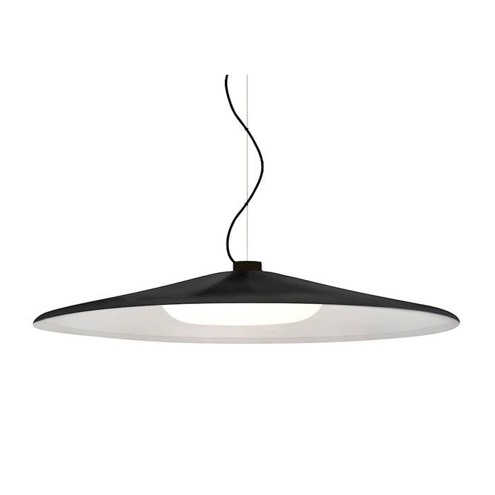 Besa Lighting Swan 1 Light LED Pendant, Black/Black - 1KX-SWANBK-LED-BK