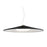 Besa Lighting Swan 1 Light LED Pendant, Satin Nickel/Black - 1KX-SWANBK-LED-SN