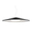 Besa Lighting Swan 1 Light LED Pendant, White/Black - 1KX-SWANBK-LED-WH