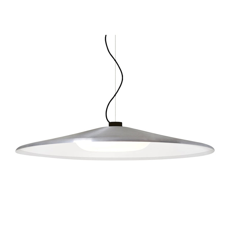 Besa Lighting Swan 1 Light LED Pendant, Black/Silver