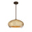 Besa Lighting Brio 14 1 Light Stem Led Pendant, Bronze/Gold